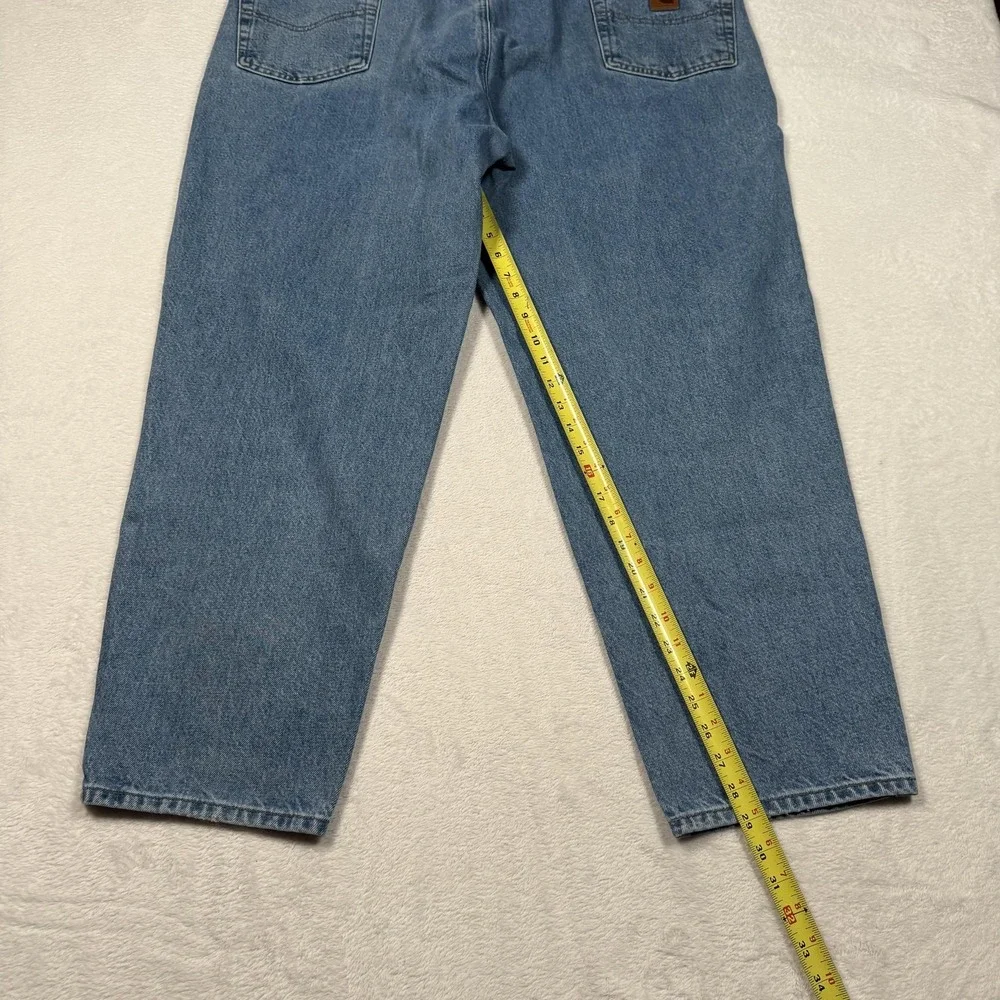 Carhartt Jeans Mens 44x30 Blue Stonewash B17 STW Relaxed Fit Straight Leg Denim‎